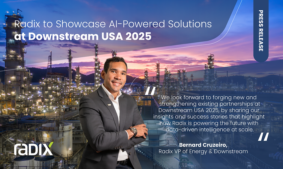Radix to Showcase AI-Powered Solutions at Downstream USA 2025