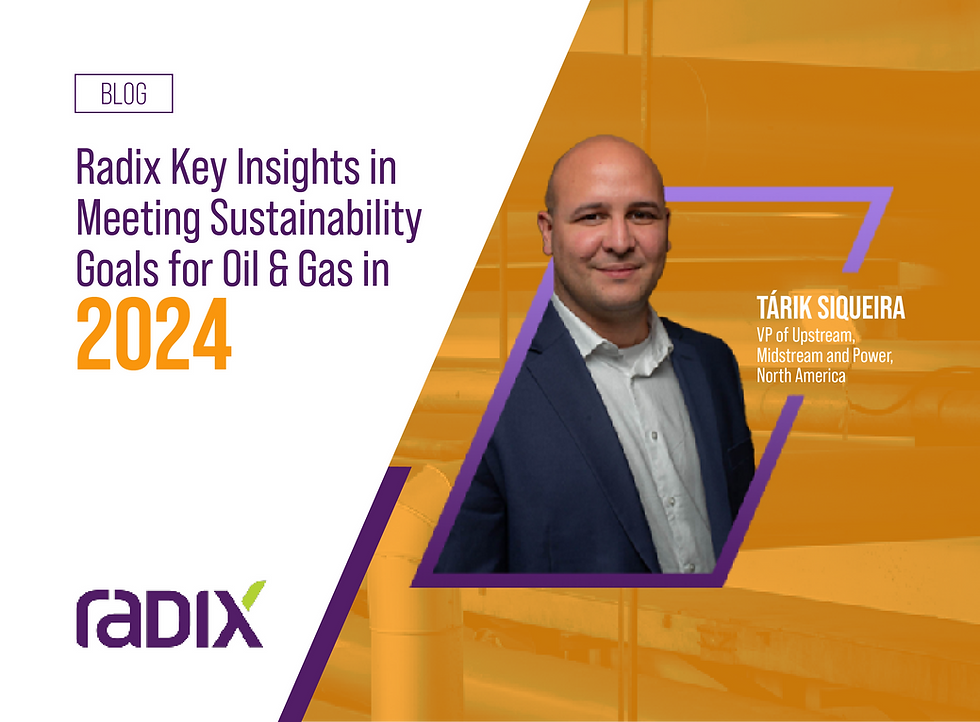Radix Key Insights in Meeting Sustainability Goals for Oil & Gas in 2024