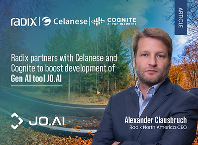 Radix partners with Celanese and Cognite to boost development of Gen AI tool JO.AI