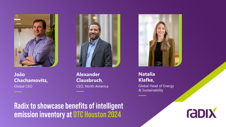 Radix to showcase benefits of intelligent emission inventory at OTC Houston 2024